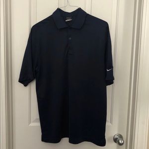 Nike dark blue golf shirt large